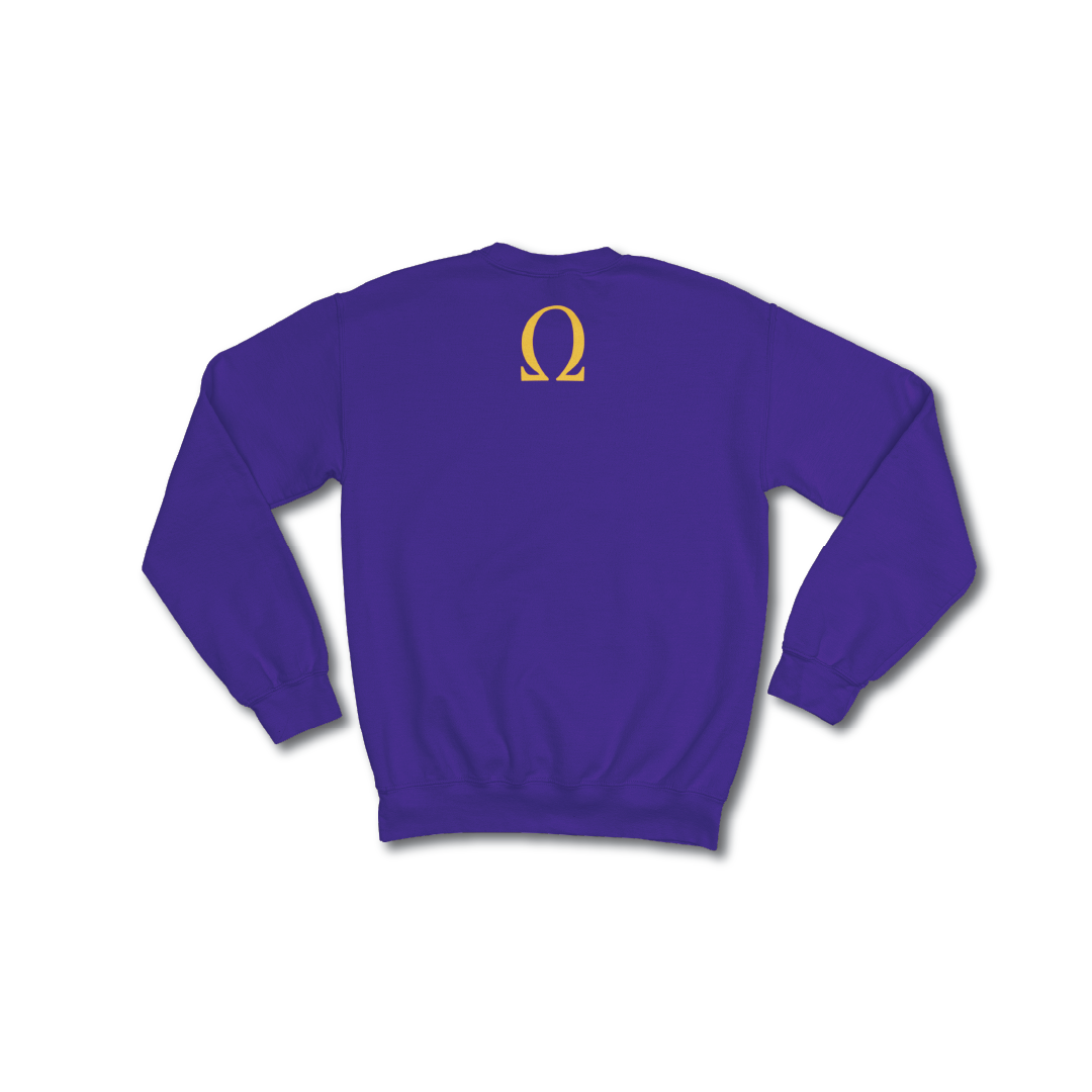 Men’s Purple + Gold “We’re Not Going Back," Crewneck