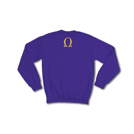 Men’s Purple + Gold “We’re Not Going Back,"  Crewneck