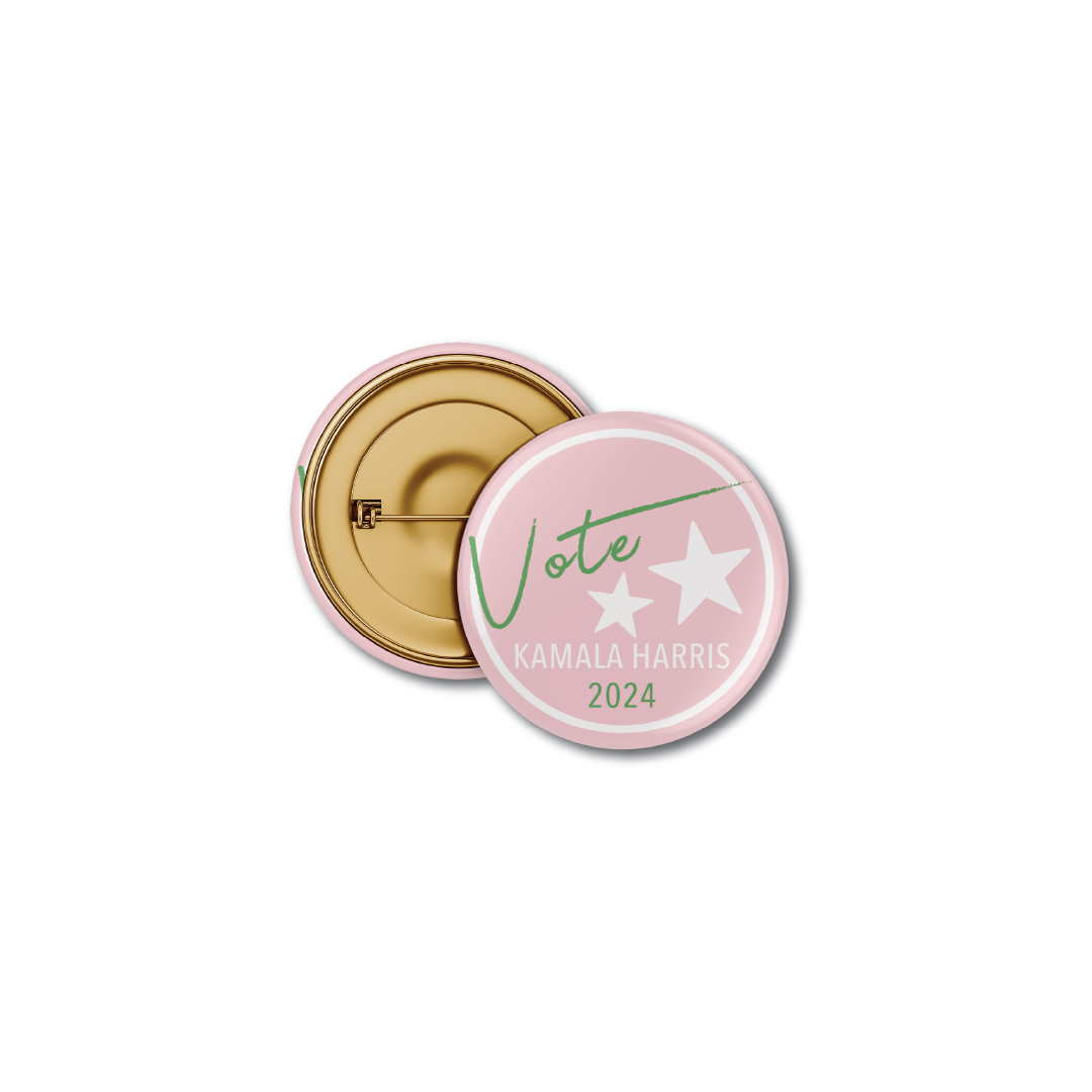 Pink + Green Kamala Harris, Vote Button